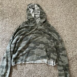 Green camo hoodie